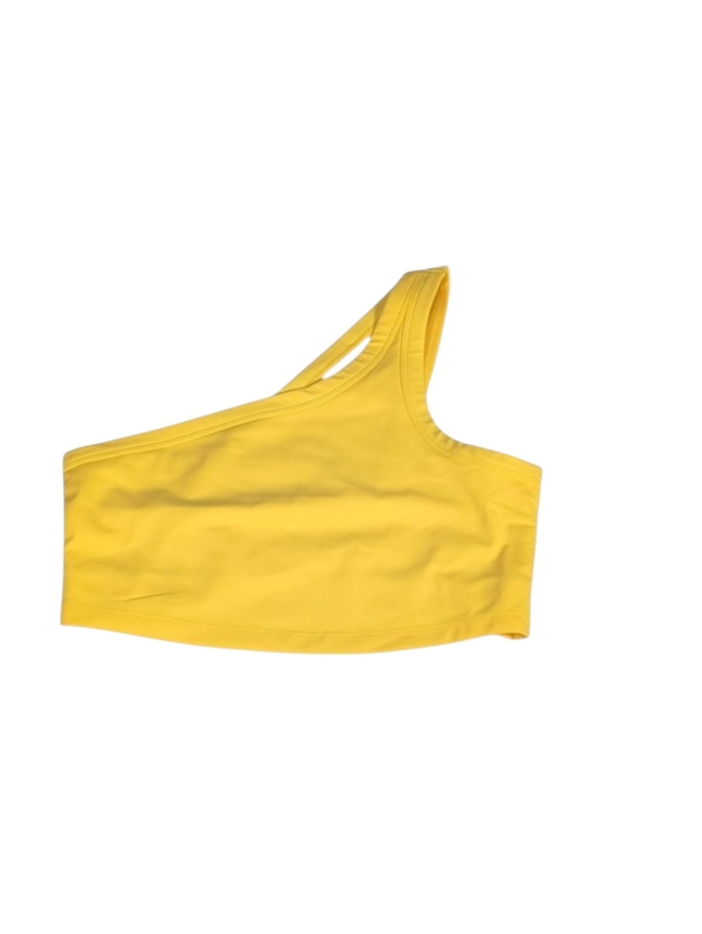 Spiritual Gangster Cruz One Shoulder Crop Tank Sunflower Size M